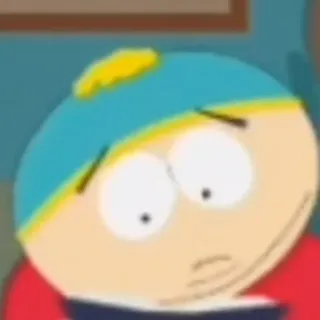 😰 Eric Cartman South Park cartoni animati, Eric Cartman, South Park, commedia, personaggio telegram sticker