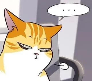 🐈 ... gato, animal, expresión, pensando, dibujos animados, meme telegram sticker