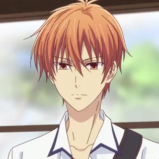 🐱 Kyo Sohma Fruits Basket anime, kyo sohma, fruits basket, character, cartoon, drawing telegram sticker