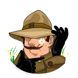🤔 cartoon, character, explorer, safari, adventure, hat, mustache telegram sticker