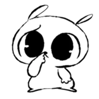 😐 マンガ, かわいい, キャラクター, カワイイ, イラスト telegram sticker