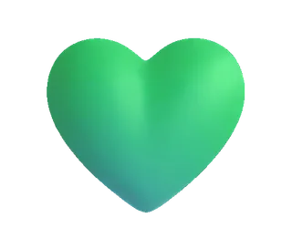 💚 hati, hijau, cinta, simbol, bentuk telegram sticker