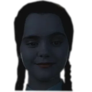 😄 Wednesday Addams The Addams Family Mercredi, Famille Addams, effrayant, gothique, sinistre, humour noir telegram sticker
