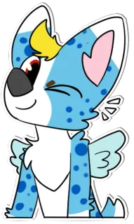 😉 dog, animal, cute, sticker, cartoon telegram sticker