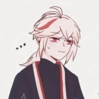 😒 Kaedehara Kazuha Genshin Impact ... 动漫, 原神, 枫原万叶, 万叶 telegram sticker