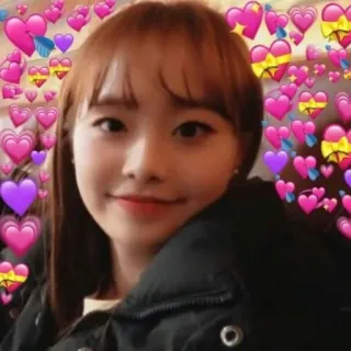 🍭 hearts, cute, girl, smile, love, kpop telegram sticker