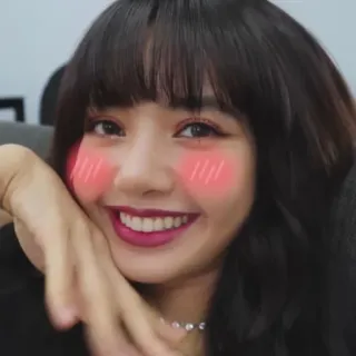 🌸 Lisa kpop, lisa, blackpink, sängerin, lächeln, süß, idol, frau telegram sticker