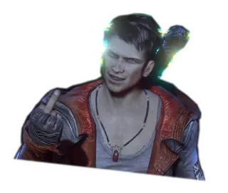 🤬 Dante Devil May Cry dante, devil may cry, mittelfinger, attitude, videospiel telegram sticker