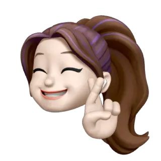 🤞 Emoji, Femme, Joyeux, Mignon, Art numérique telegram sticker