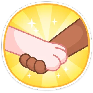 🐕 aperto de mão, colaboração, parceria, acordo, cooperação, trabalho em equipe telegram sticker