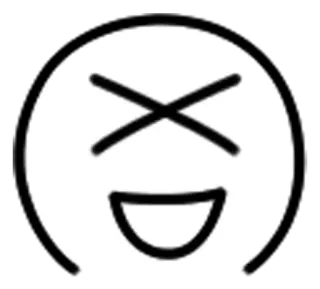 😆 Emoji, Wajah, Ekspresi, Smiley, Emosi, Kartun telegram sticker