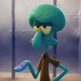 🐙 Squidward SpongeBob SquarePants Squidward Tentacles, SpongeBob, cartoon, character, sea creature, attitude telegram sticker