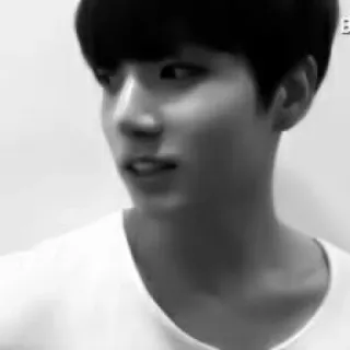 😗 hombre, kpop, ídolo, cantante, blanco y negro, persona, masculino, asiático telegram sticker