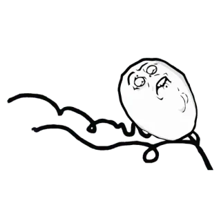 😐 Meme, Rage Face, Internet, Lustig, Comic telegram sticker