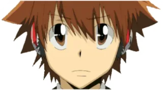 😠 Anime, Manga, Personaggio, Faccia, Ritratto, Illustrazione telegram sticker