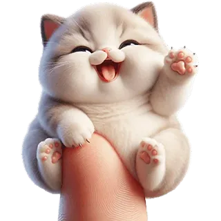 Микро-котики @Nyasticks telegram stickers