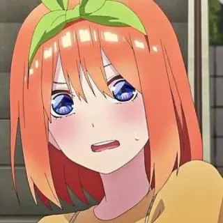 🧩 Yotsuba Nakano The Quintessential Quintuplets Anime, Yotsuba Nakano, The Quintessential Quintuplets, Personnage, Fille telegram sticker