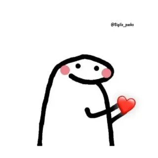 ❤️ love, heart, cute, flork telegram sticker