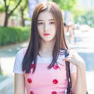 😐 fille, portrait, coréenne, asiatique, femme, jolie telegram sticker