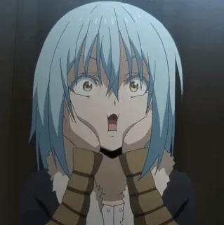 💎 Rimuru Tempest That Time I Got Reincarnated as a Slime Anime, Rimuru, Tempest, slime, isekai, reincarnato, divertente telegram sticker