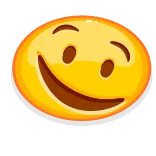😌 Эмодзи, Лицо, Улыбка, Счастливый, Расслабленный, Спокойный whatsapp sticker