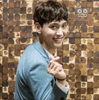 ❤️ OOOO Korean, actor, smile, man, portrait, hand heart telegram sticker