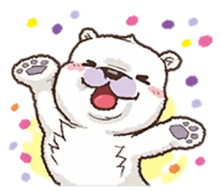 😂 gấu, động vật, dễ thương, hoạt hình, nhãn dán, vui vẻ whatsapp sticker