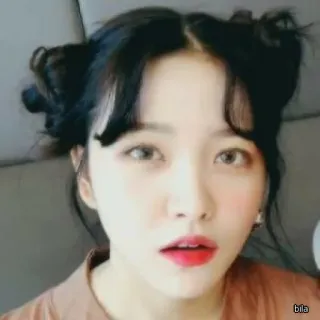 ✨ bila mujer, retrato, coreana, asiática, femenina, belleza telegram sticker