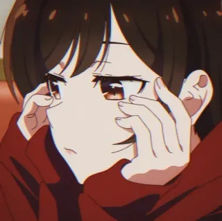 😒 Chizuru Mizuhara Rent-A-Girlfriend anime, dziewczyna, Chizuru Mizuhara, Rent-A-Girlfriend, słodkie, manga whatsapp sticker