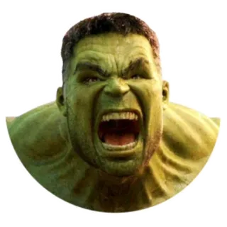 😡 Hulk Hulk, Marvel, superhero, green, angry telegram sticker