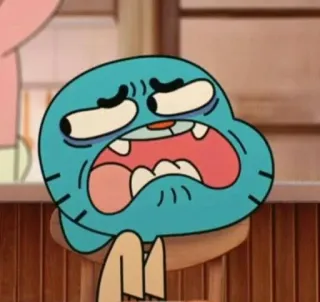 🎒 Gumball Watterson The Amazing World of Gumball Cartoon, Gumball, animiert, lustig, Gesicht, Fernsehserie whatsapp sticker
