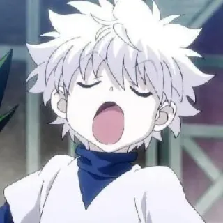 💞 Killua Zoldyck Hunter x Hunter Anime, Killua, Killua Zoldyck, Hunter x Hunter, Cartone animato, Capelli bianchi telegram sticker