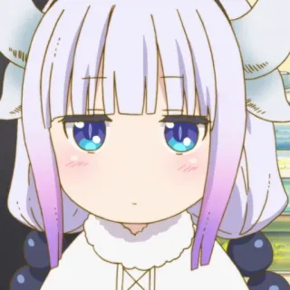 🧁 Kanna Kamui Miss Kobayashi's Dragon Maid Anime, Lucu, Naga, Kanna, Kawaii whatsapp sticker