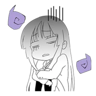 😣 Anime, Mangá, Triste, Deprimido, Emoção, Chibi, Desenho animado telegram sticker