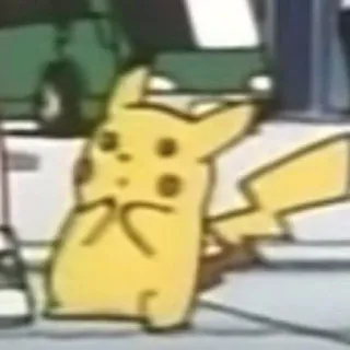 ⚡️ Pikachu Pokemon pokemon, giallo, elettrico, topo, cartone animato telegram sticker