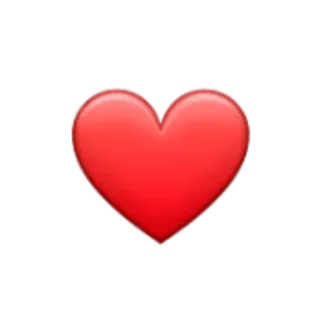 ❤ coração, amor, emoji, valentim, vermelho telegram sticker
