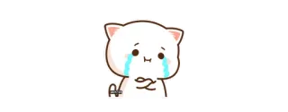 😭 泣く, 猫, 悲しい, 涙, 可愛い telegram sticker
