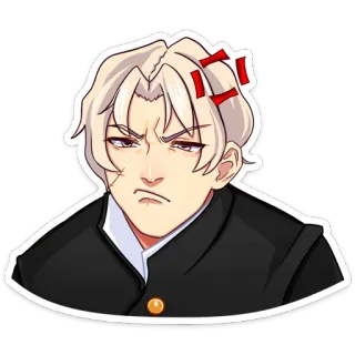 💢 Anime, Enojado, Sticker, Ilustración, Expresión facial, Irritado telegram sticker