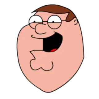 😆 Peter Griffin Family Guy cartoon, animated, funny, comedy, peter griffin telegram sticker