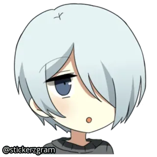 😯 @stickerzgram Аниме, Мультфильм, Наклейка, Персонаж, Манга, Искусство, Иллюстрация telegram sticker
