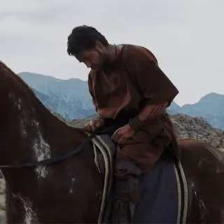 😵 horse, man, riding, historical, outdoor, mountain telegram sticker