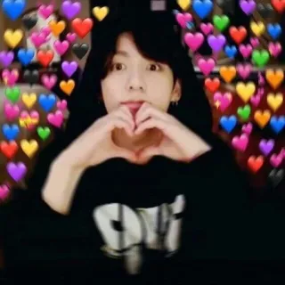 🖤 heart, love, affection, kpop, idol, cute, hearts telegram sticker