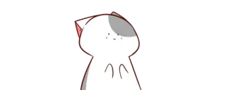 😶 gato, fofo, animal, desenho animado telegram sticker