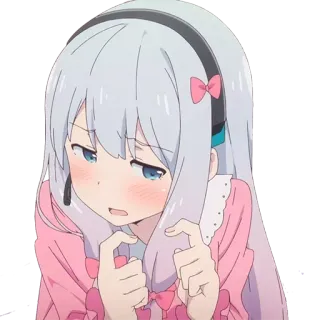 🥺 Anime, Dziewczyna, Kreskówka, Słodkie, Postać, Ilustracja telegram sticker