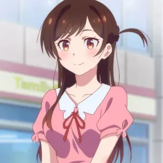 🍓 Chizuru Mizuhara Rent-A-Girlfriend Anime, Chizuru Mizuhara, Rent-a-Girlfriend, Bonita, Garota, Sorrindo telegram sticker