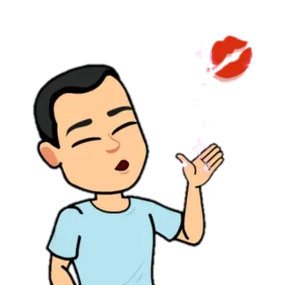 😘 Bitmoji, Avatar, Celebración, Confeti, Fiesta telegram sticker
