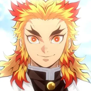 🔥 Kyojuro Rengoku Demon Slayer Аниме, Ренгоку, Клинок, рассекающий демонов, Столп Пламени, Кёдзюро telegram sticker