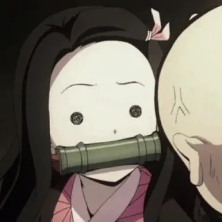 🎏 Nezuko Kamado Demon Slayer anime, nezuko, demon slayer, manga, cute telegram sticker