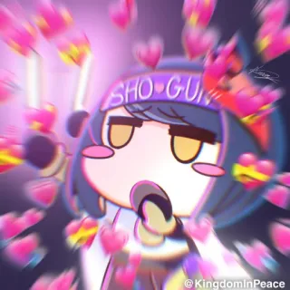 🧬 SHO GUN Anime, Amore, Carino, Cuore, Shogun, Cartoni animati telegram sticker