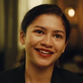 💉 Zendaya celebrity, actress, zendaya, portrait, woman, smile telegram sticker